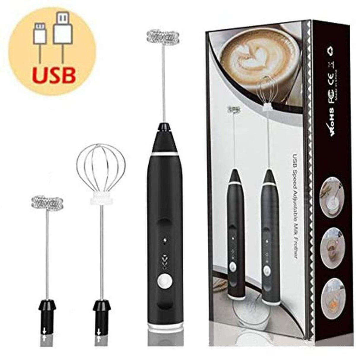 2-in-1 Rechargeable Coffee Beater – Portable Milk Frother
