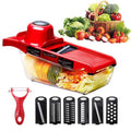10-in-1 Premium Mandoline Vegetable Slicer, Dicer & Cheese Grater – Pink