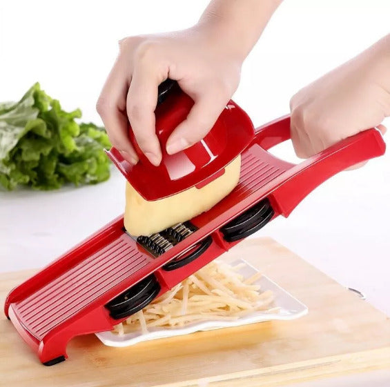 10-in-1 Premium Mandoline Vegetable Slicer, Dicer & Cheese Grater – Pink