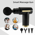 Smart Professional Percussion Massage Gun | Deep Tissue Muscle Massager (4 Heads)
