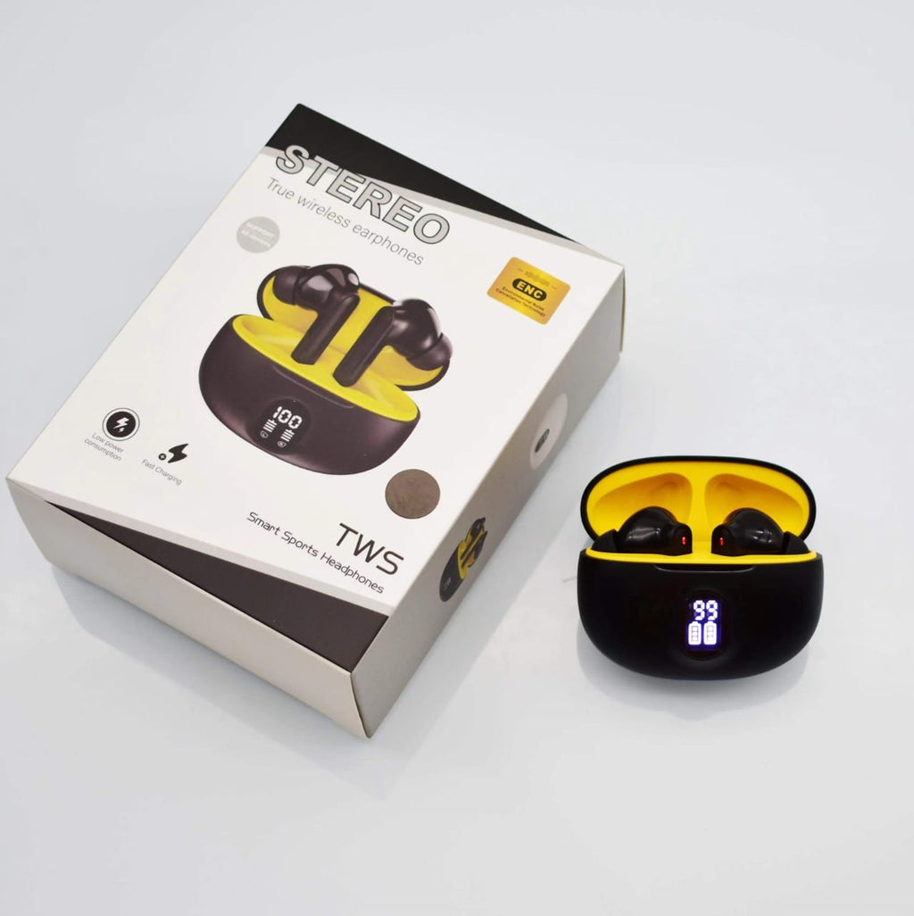 895B Professional Stereo Wireless Earbuds with LED Display & Type-C Fast Charging