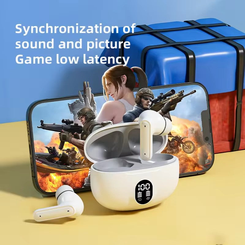 895B Professional Stereo Wireless Earbuds with LED Display & Type-C Fast Charging