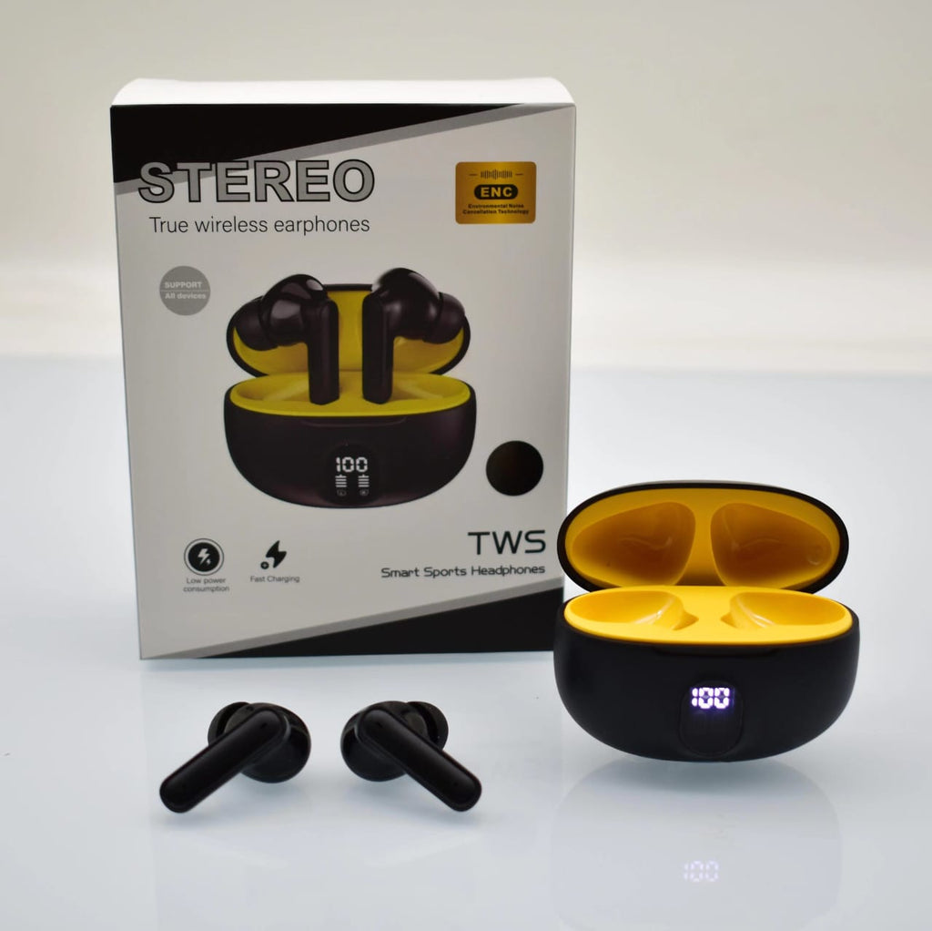 895B Professional Stereo Wireless Earbuds with LED Display & Type-C Fast Charging