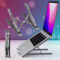 Premium Metal Adjustable Laptop Stand | Ergonomic Foldable & Portable Riser