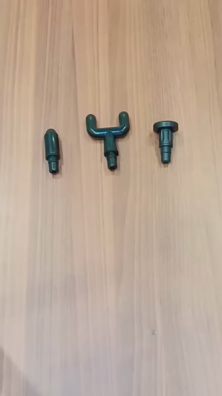 Smart Professional Percussion Massage Gun | Deep Tissue Muscle Massager (4 Heads)